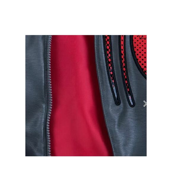 NWOT Disney Parks Marvel Spider-Man Faux Leather Biker Jacket M 7/8 - Picture 6 of 12